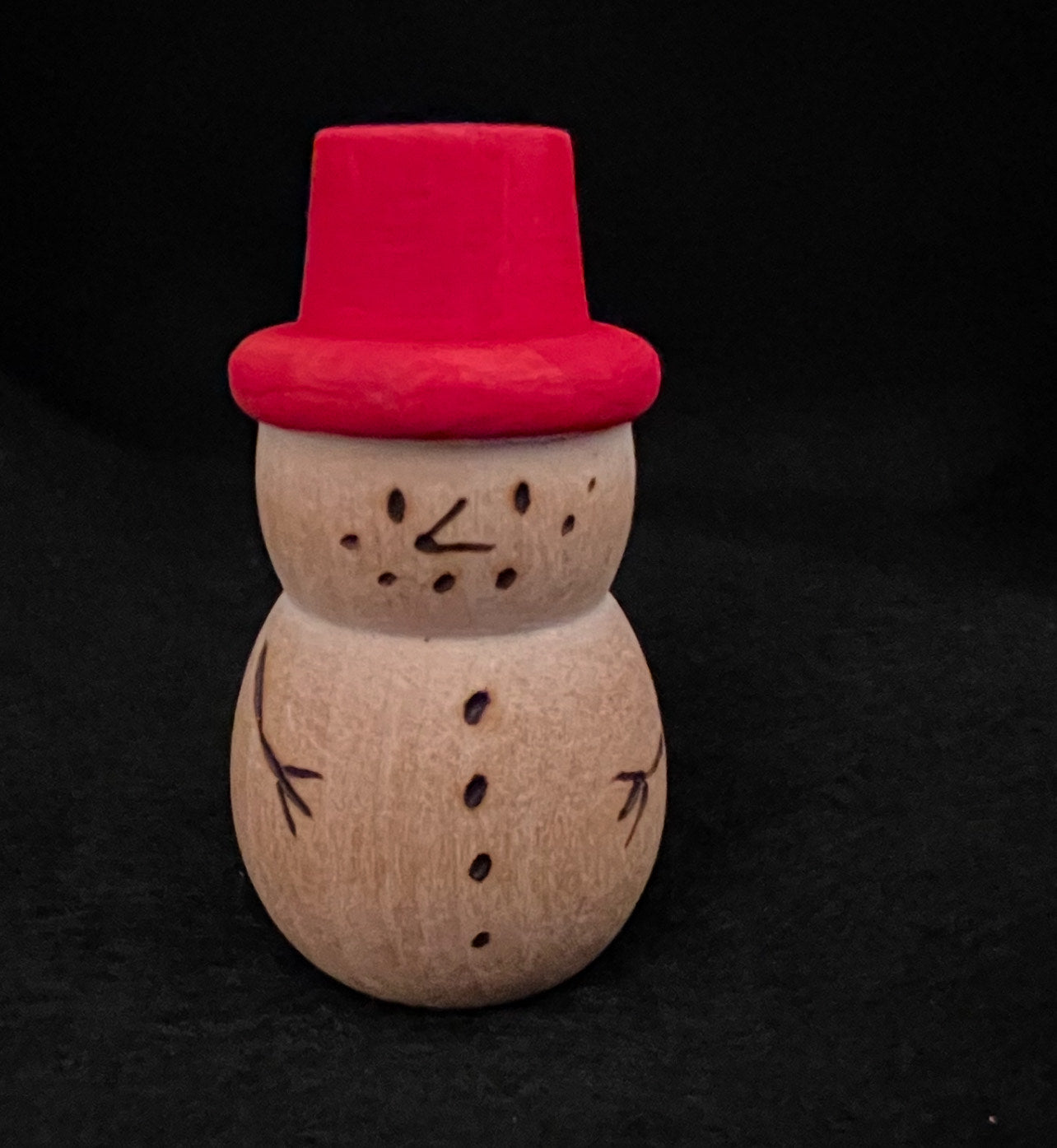 Handcrafted Wood Snowman