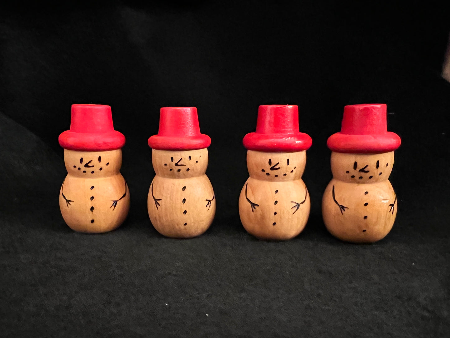 Handcrafted Wood Snowman