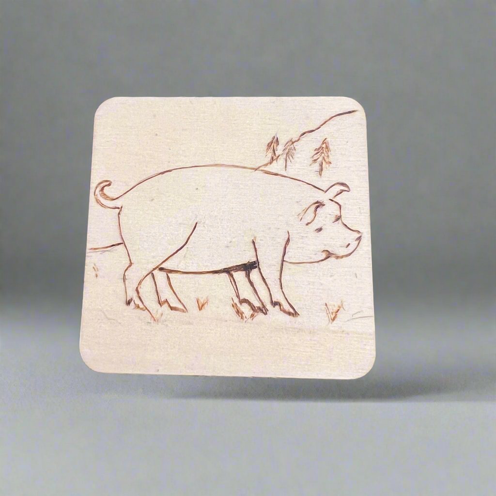 "Piggy Pastures" Coaster