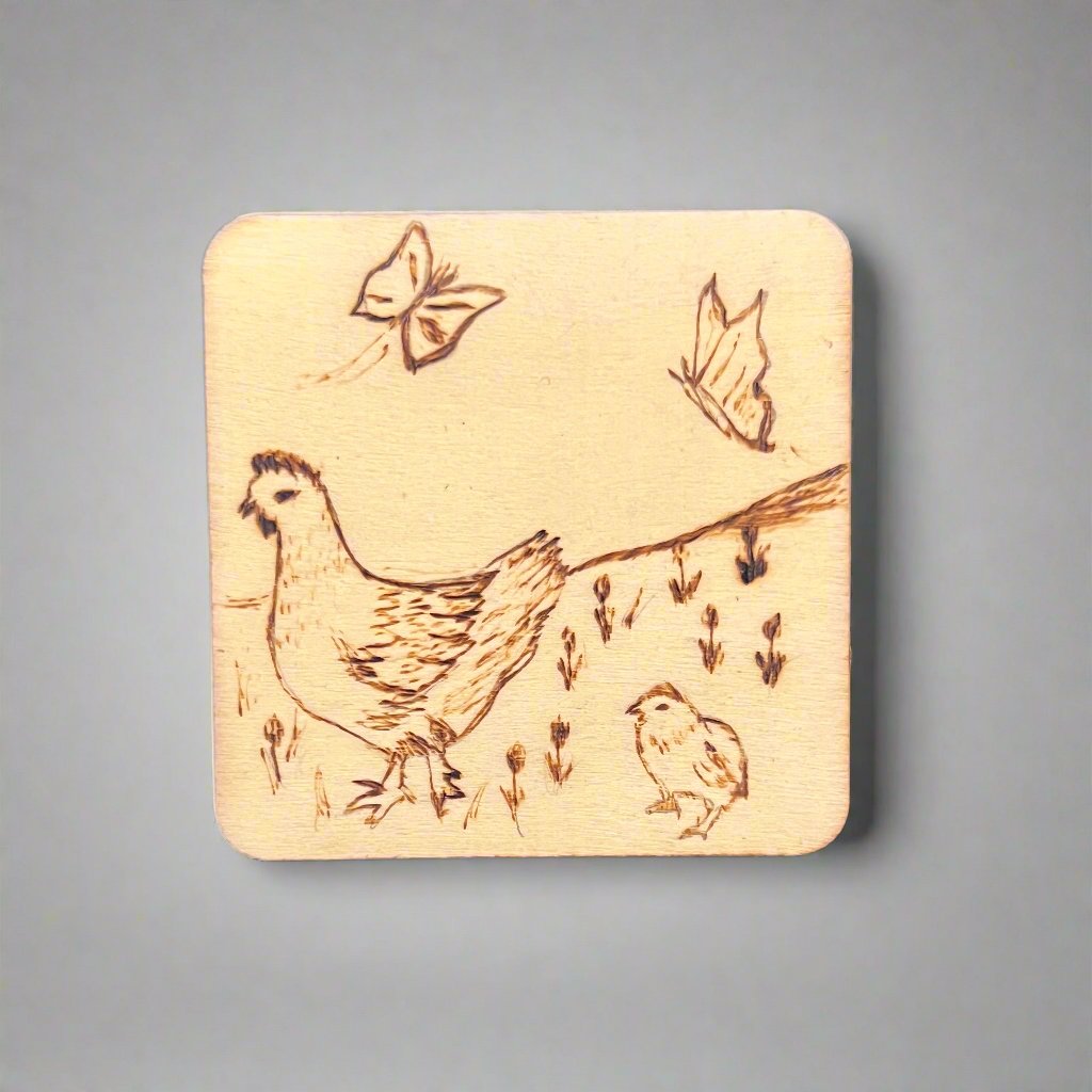 "Mother Hen" Coaster
