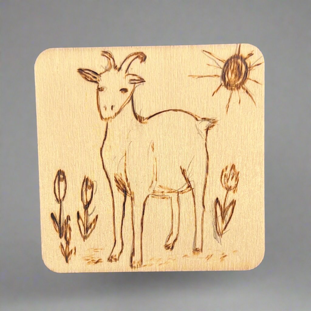 "Goat Meadow" Coaster