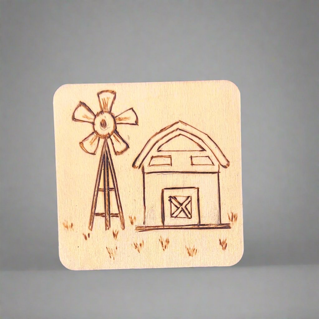 "Farmhouse Breeze" Coaster