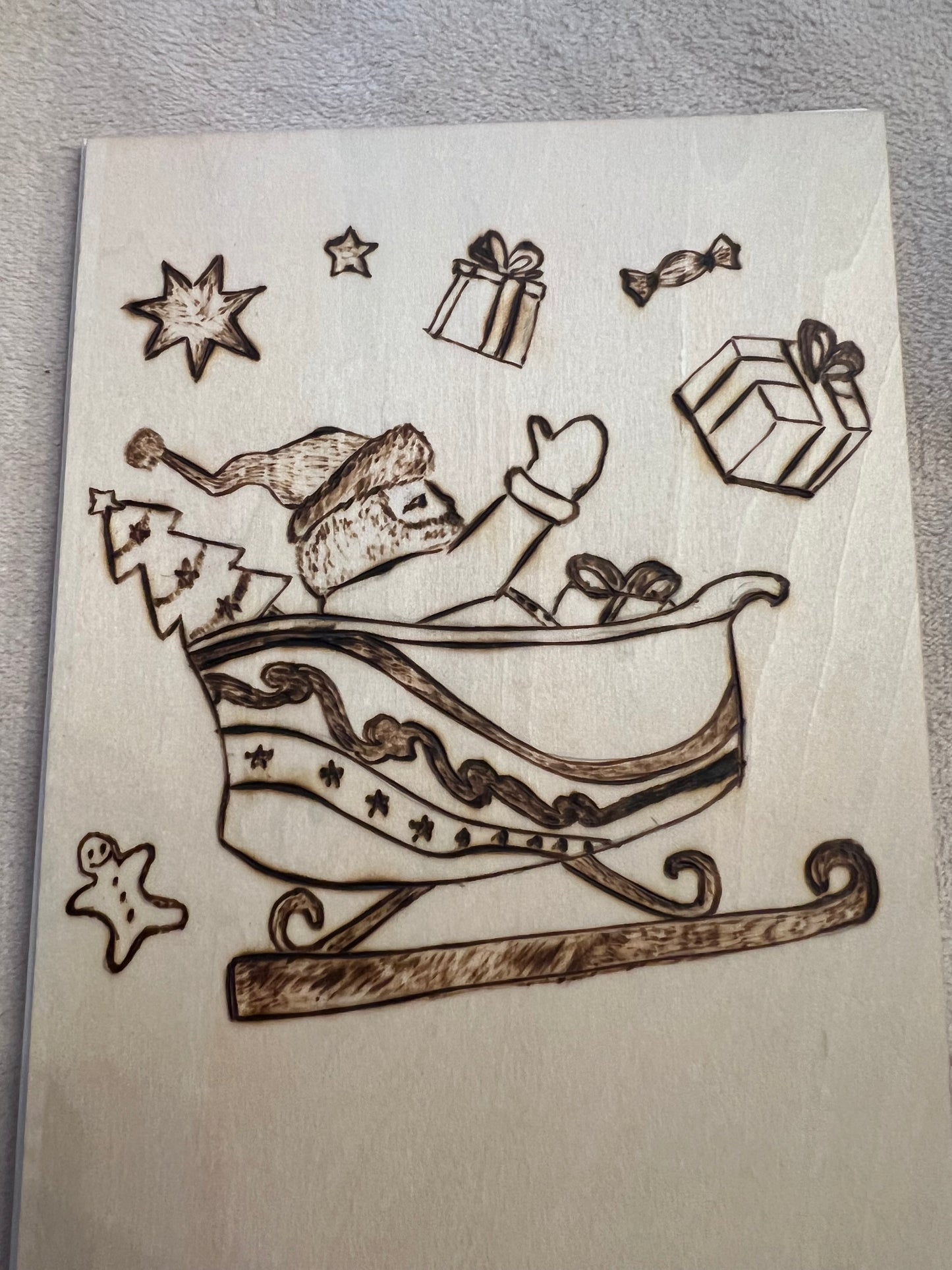 Handcrafted Real Wood Greeting Cards